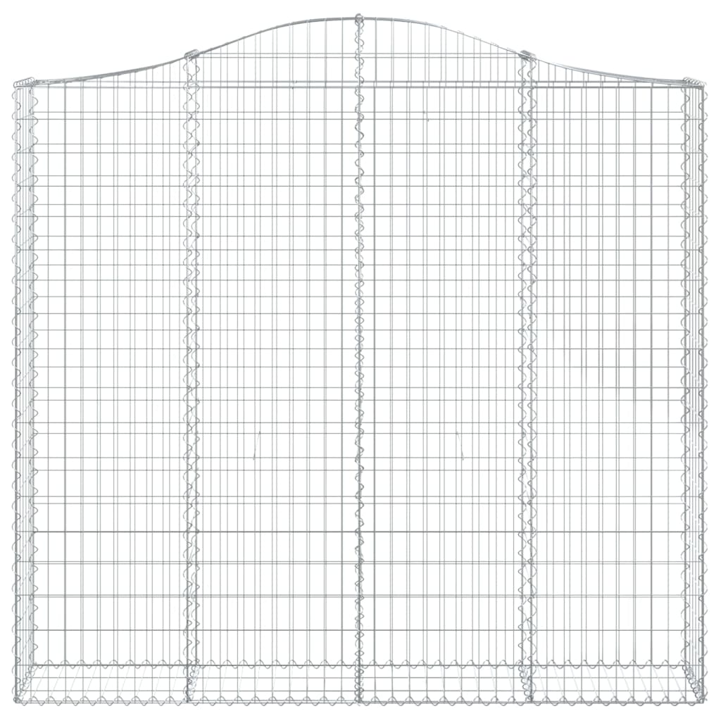 Schanskorven 6 st gewelfd 200x30x180/200 cm ijzer is nu te koop bij PeponiXL, paradijselijk wonen!
