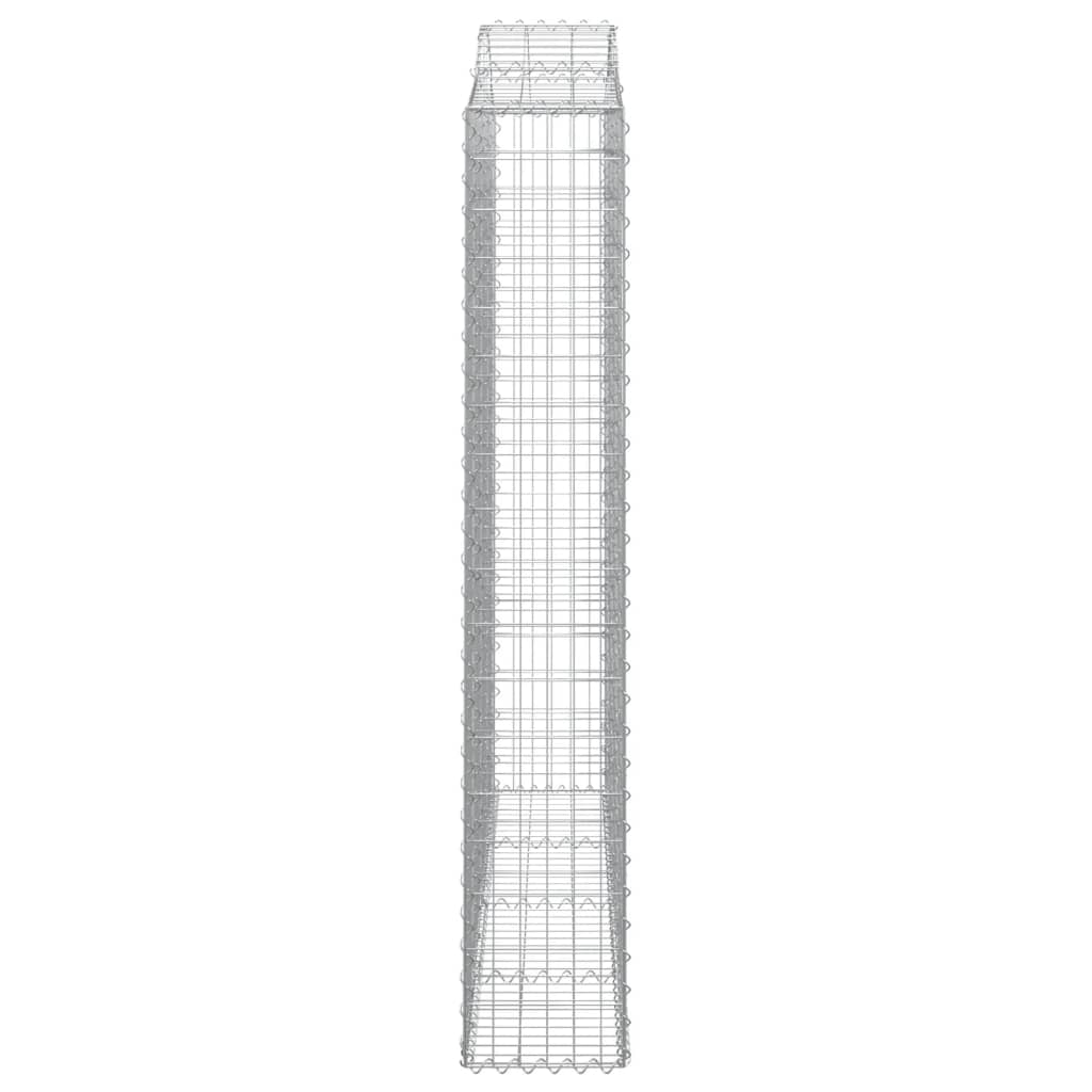 Schanskorven 6 st gewelfd 200x30x180/200 cm ijzer is nu te koop bij PeponiXL, paradijselijk wonen!
