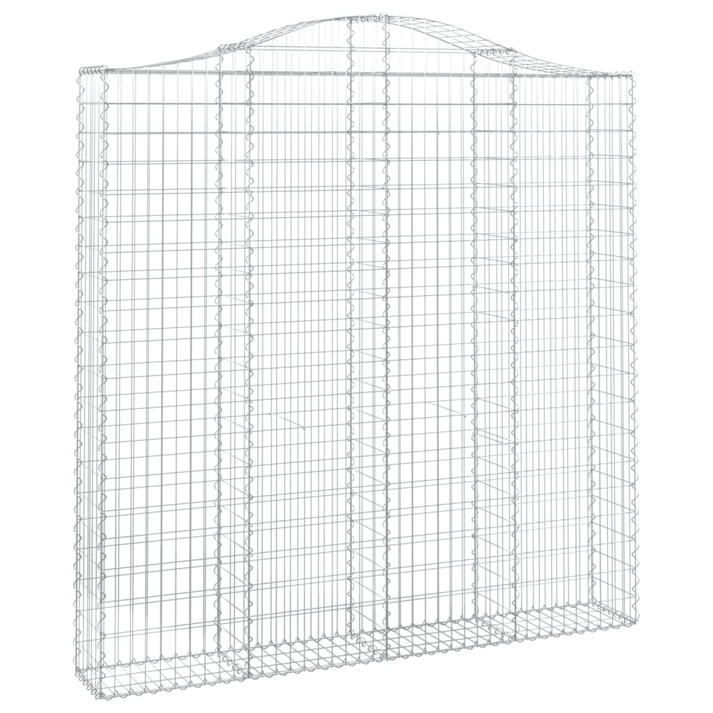 Schanskorven 2 st gewelfd 200x30x200/220 cm ijzer is nu te koop bij PeponiXL, paradijselijk wonen!