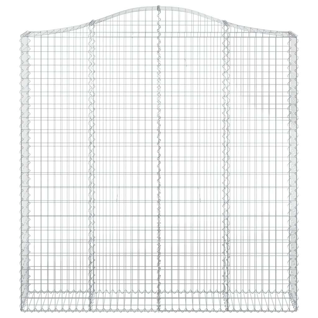 Schanskorven 2 st gewelfd 200x30x200/220 cm ijzer is nu te koop bij PeponiXL, paradijselijk wonen!