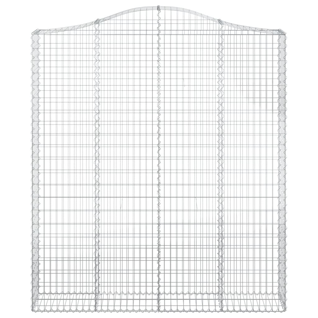 Schanskorven 5 st gewelfd 200x30x220/240 cm ijzer is nu te koop bij PeponiXL, paradijselijk wonen!