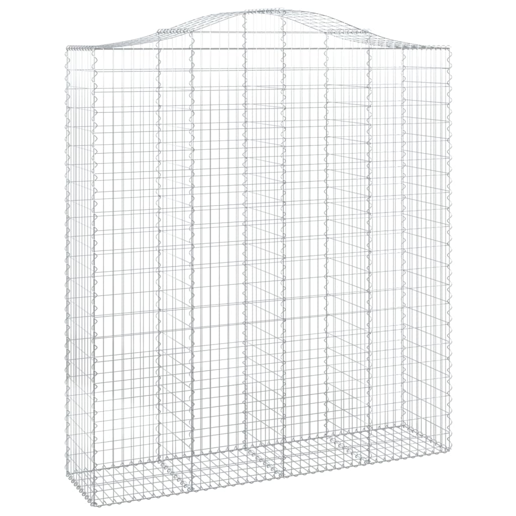 Schanskorven 9 st gewelfd 200x50x220/240 cm ijzer is nu te koop bij PeponiXL, paradijselijk wonen!