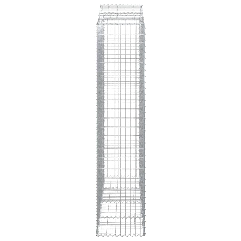 Schanskorven 9 st gewelfd 200x50x220/240 cm ijzer is nu te koop bij PeponiXL, paradijselijk wonen!