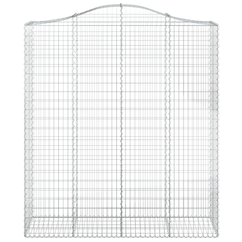 Schanskorven 10 st gewelfd 200x50x220/240 cm ijzer is nu te koop bij PeponiXL, paradijselijk wonen!