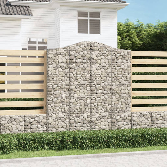 Schanskorven 11 st gewelfd 200x50x220/240 cm ijzer is nu te koop bij PeponiXL, paradijselijk wonen!