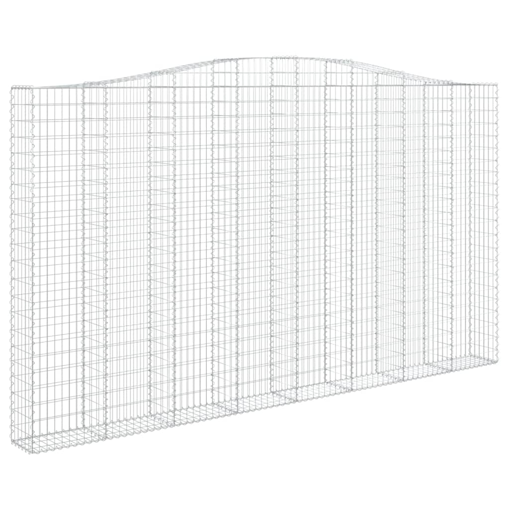 Schanskorven 8 st gewelfd 400x30x220/240 cm ijzer is nu te koop bij PeponiXL, paradijselijk wonen!