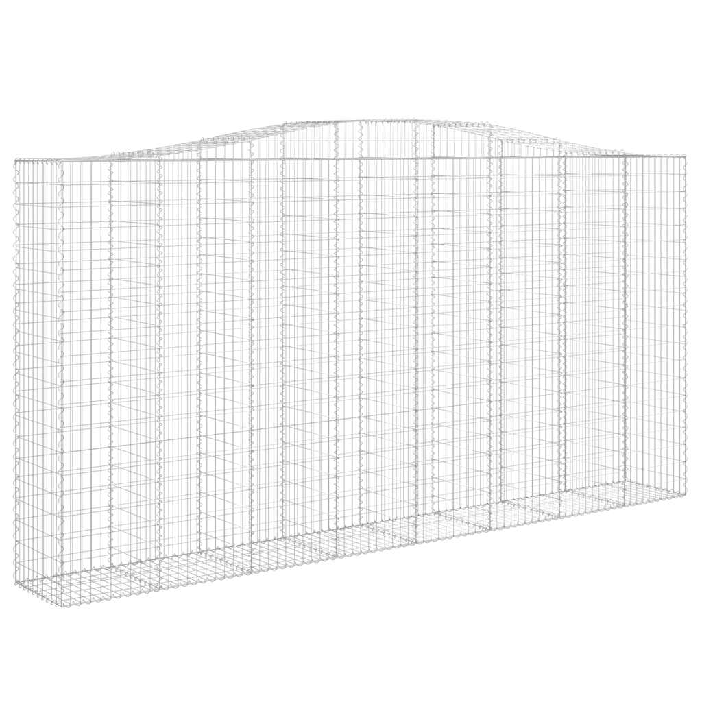 Schanskorven 6 st gewelfd 400x50x200/220 cm ijzer is nu te koop bij PeponiXL, paradijselijk wonen!