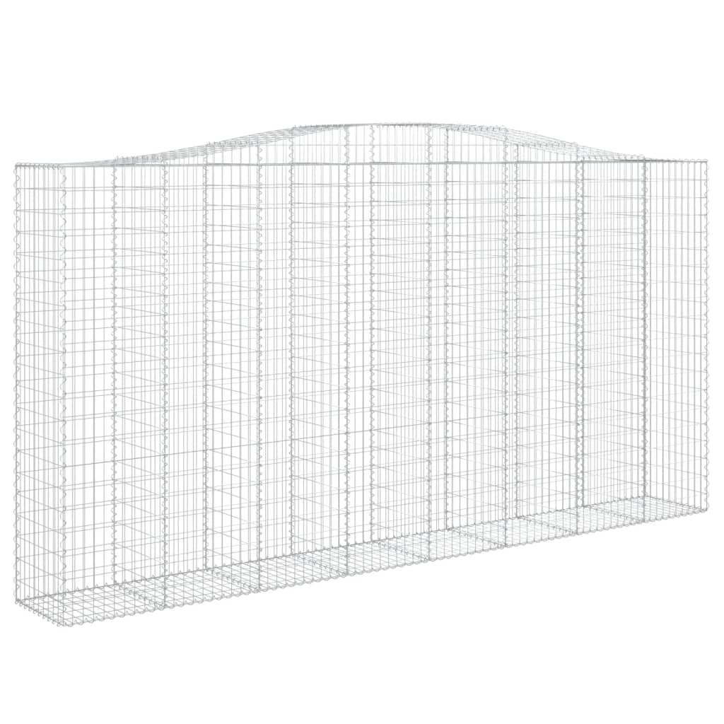 Schanskorven 15 st gewelfd 400x50x200/220 cm ijzer is nu te koop bij PeponiXL, paradijselijk wonen!