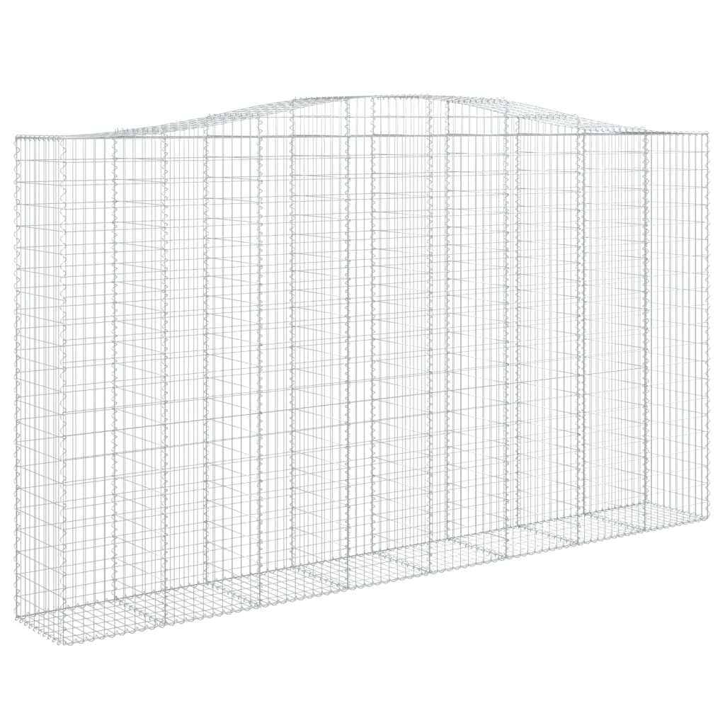 Schanskorven 9 st gewelfd 400x50x220/240 cm ijzer is nu te koop bij PeponiXL, paradijselijk wonen!