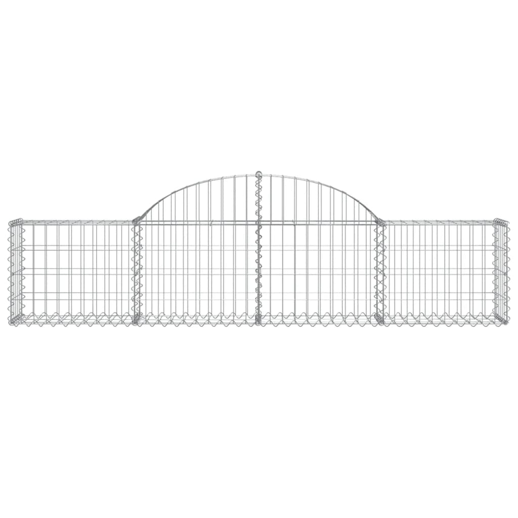 Schanskorven 9 st gewelfd 200x30x40/60 cm gegalvaniseerd ijzer is nu te koop bij PeponiXL, paradijselijk wonen!