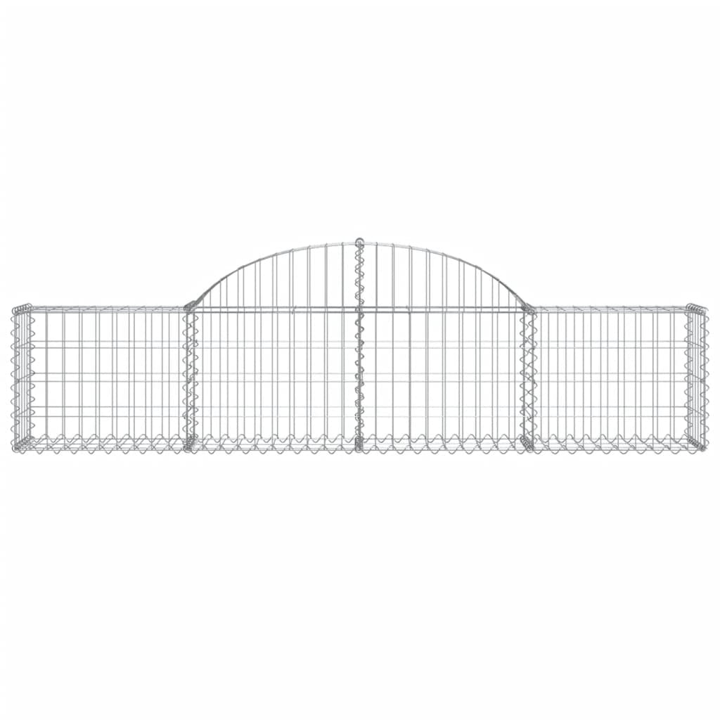 Schanskorven 15 st gewelfd 200x30x40/60 cm gegalvaniseerd ijzer is nu te koop bij PeponiXL, paradijselijk wonen!