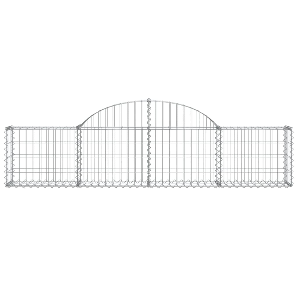 Schanskorven 18 st gewelfd 200x30x40/60 cm gegalvaniseerd ijzer is nu te koop bij PeponiXL, paradijselijk wonen!