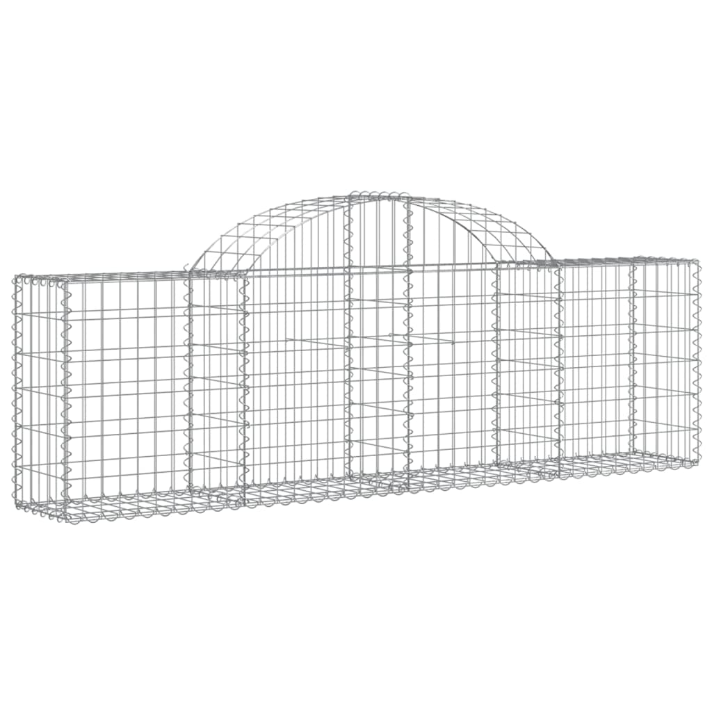 Schanskorven 25 st gewelfd 200x30x60/80 cm gegalvaniseerd ijzer is nu te koop bij PeponiXL, paradijselijk wonen!
