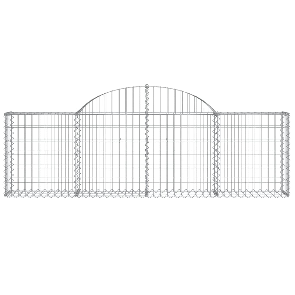 Schanskorven 25 st gewelfd 200x30x60/80 cm gegalvaniseerd ijzer is nu te koop bij PeponiXL, paradijselijk wonen!