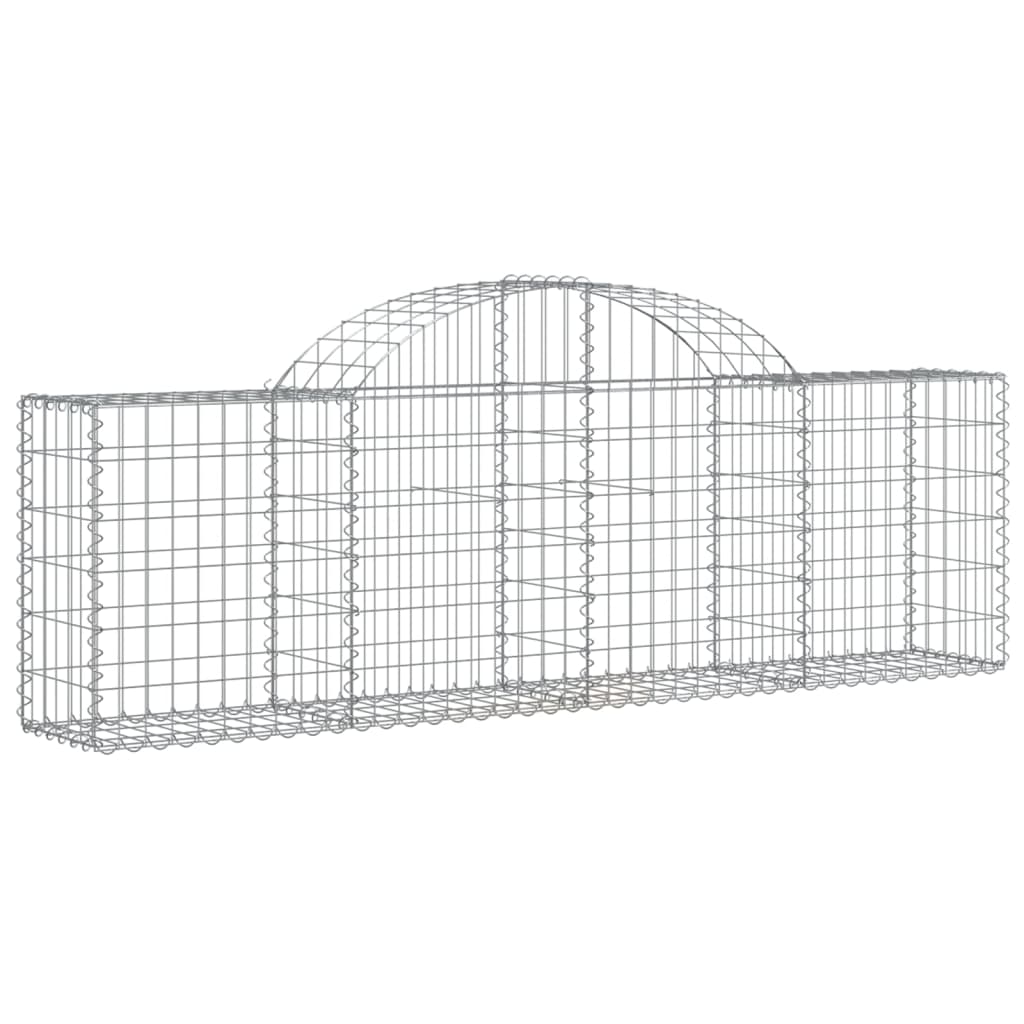 Schanskorven 50 st gewelfd 200x30x60/80 cm gegalvaniseerd ijzer is nu te koop bij PeponiXL, paradijselijk wonen!