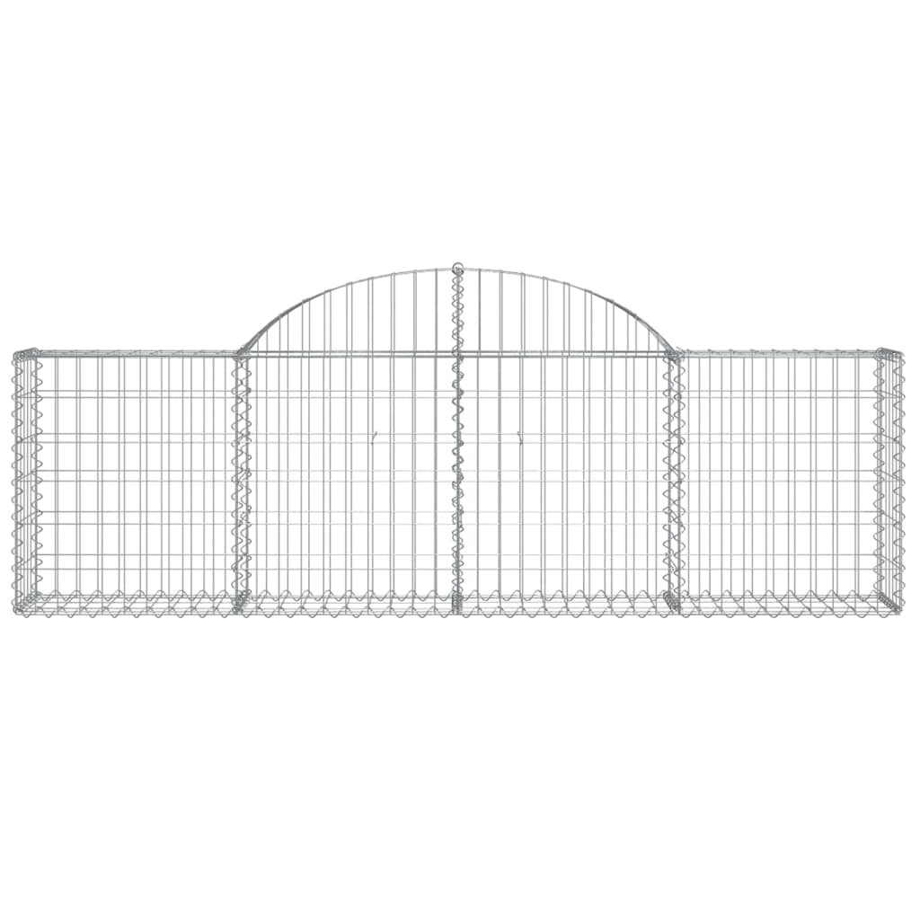 Schanskorven 50 st gewelfd 200x30x60/80 cm gegalvaniseerd ijzer is nu te koop bij PeponiXL, paradijselijk wonen!