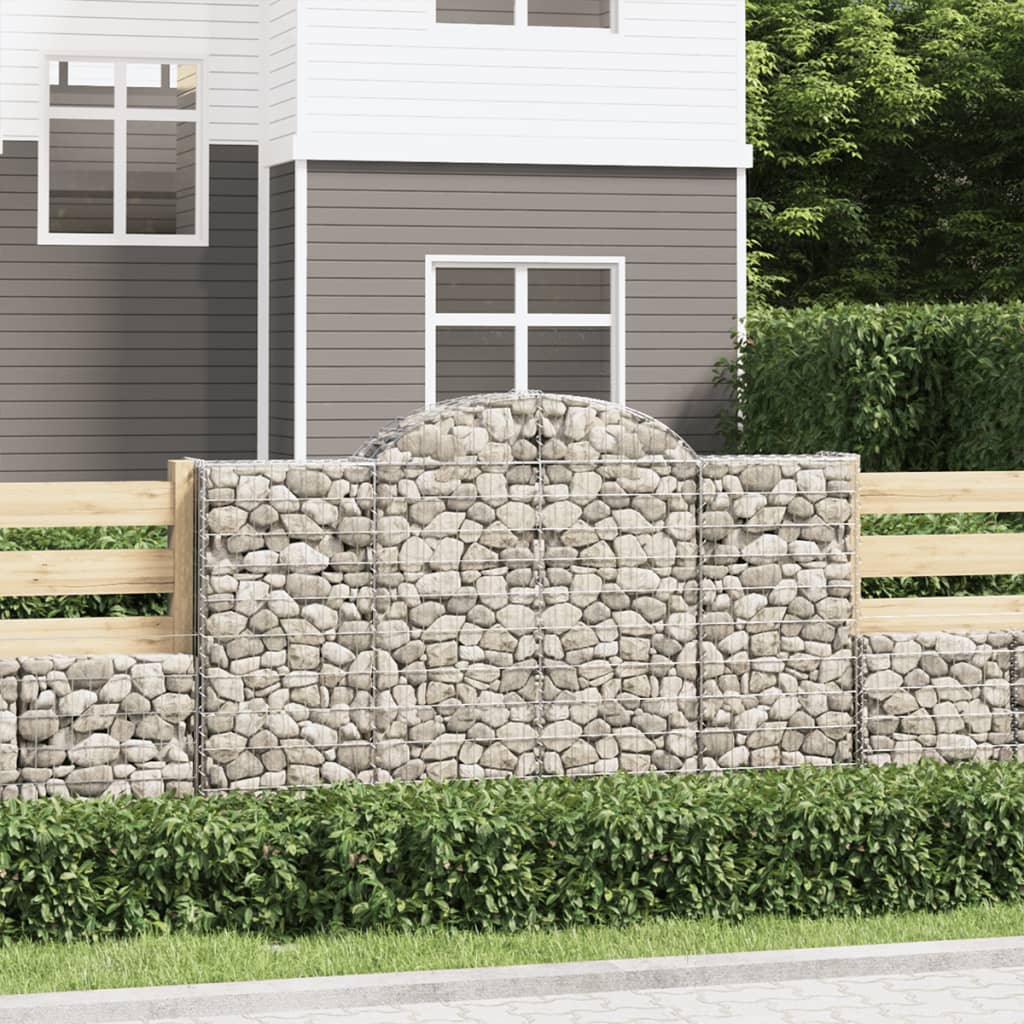 Schanskorven 30 st gewelfd 200x30x120/140 cm ijzer is nu te koop bij PeponiXL, paradijselijk wonen!