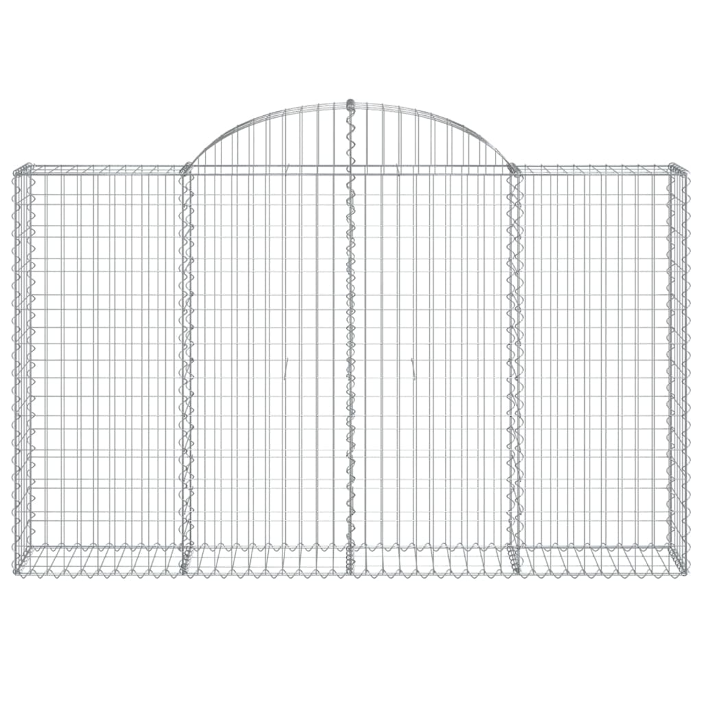 Schanskorven 40 st gewelfd 200x30x120/140 cm ijzer is nu te koop bij PeponiXL, paradijselijk wonen!