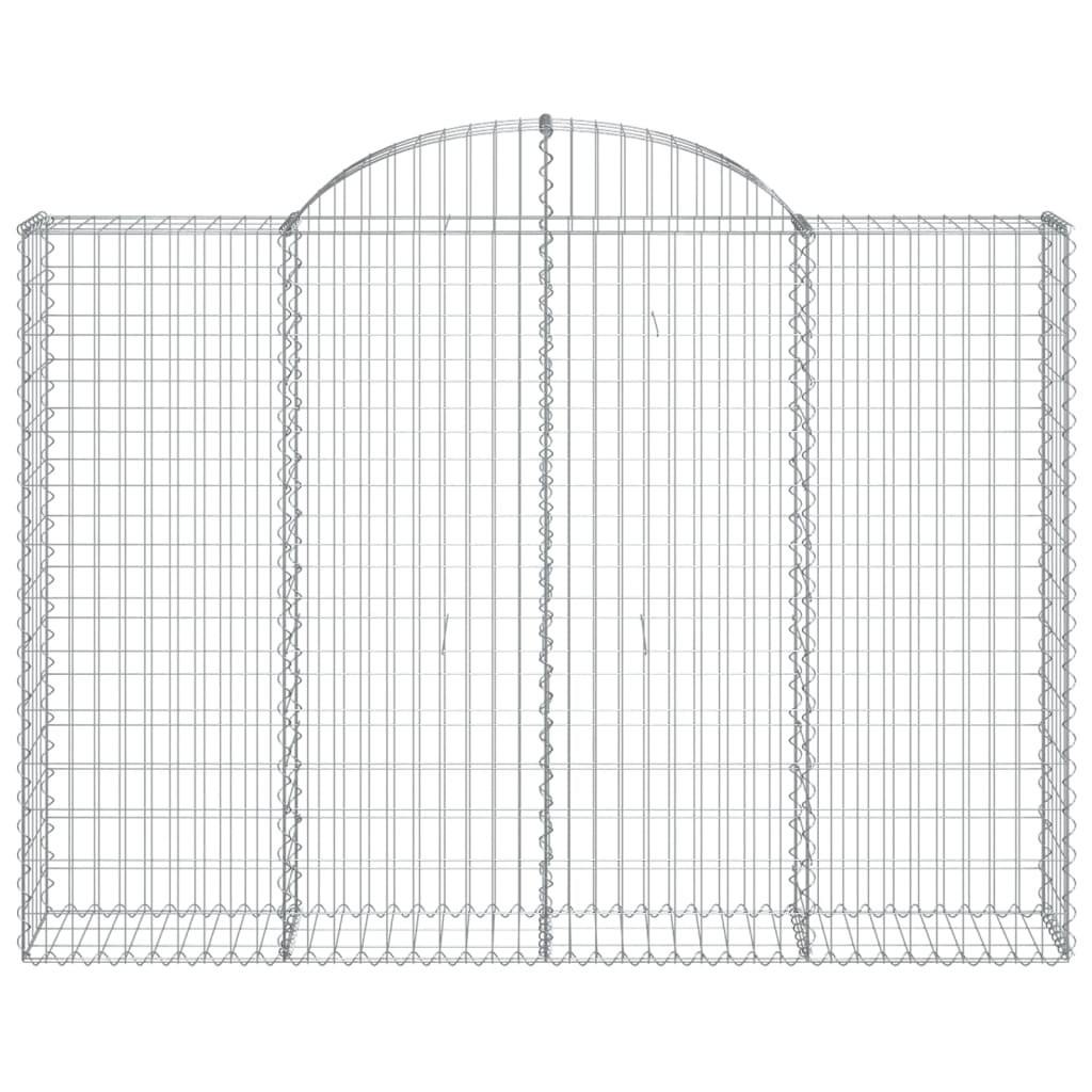 Schanskorven 3 st gewelfd 200x30x140/160 cm ijzer is nu te koop bij PeponiXL, paradijselijk wonen!