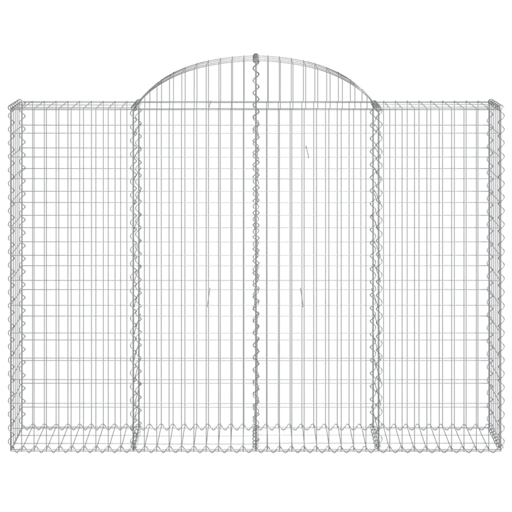 Schanskorven 8 st gewelfd 200x30x140/160 cm ijzer is nu te koop bij PeponiXL, paradijselijk wonen!