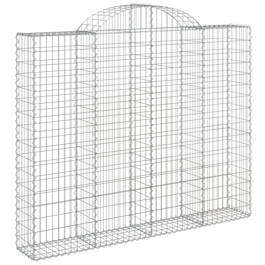 Schanskorven 2 st gewelfd 200x30x160/180 cm ijzer is nu te koop bij PeponiXL, paradijselijk wonen!