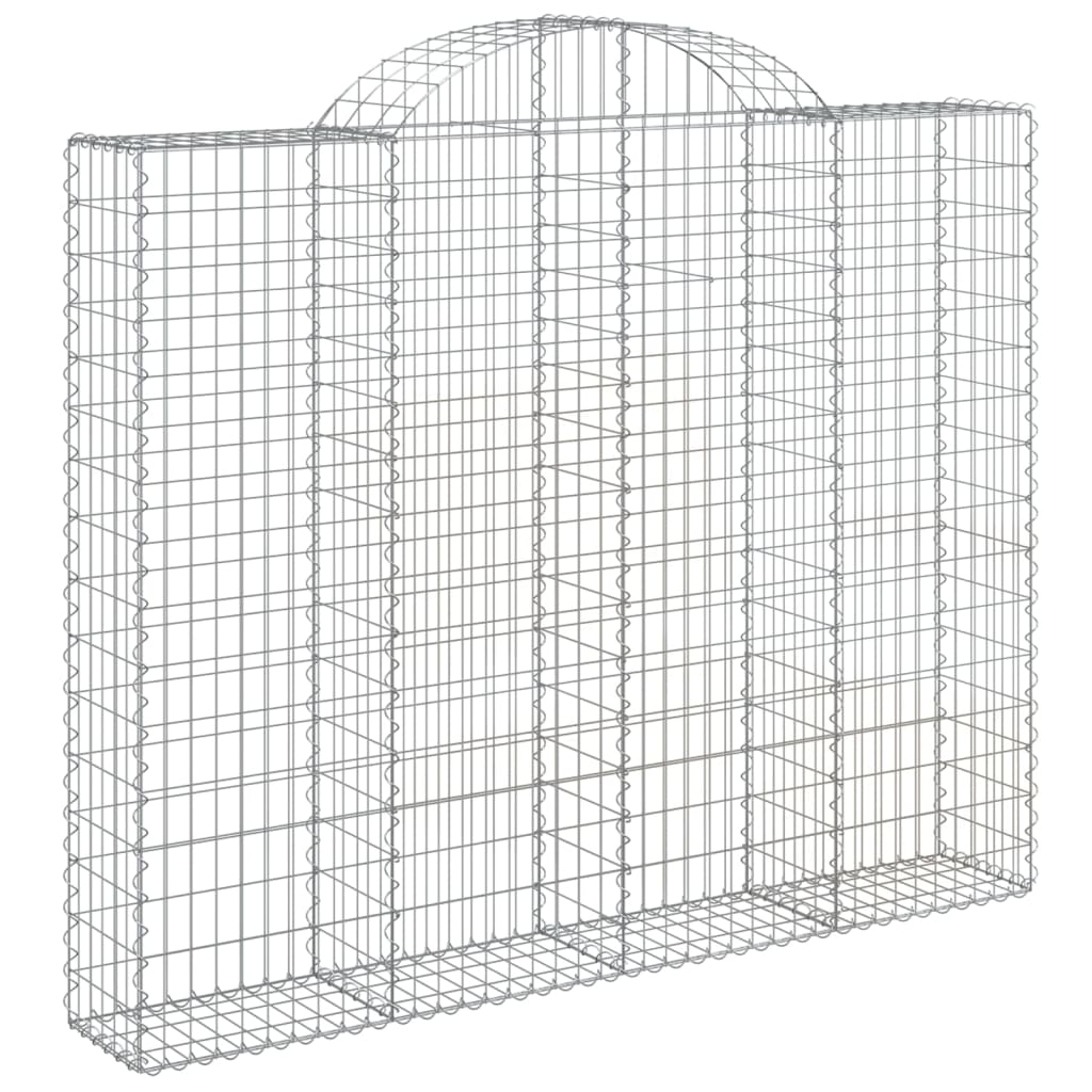 Schanskorven 3 st gewelfd 200x30x160/180 cm ijzer is nu te koop bij PeponiXL, paradijselijk wonen!