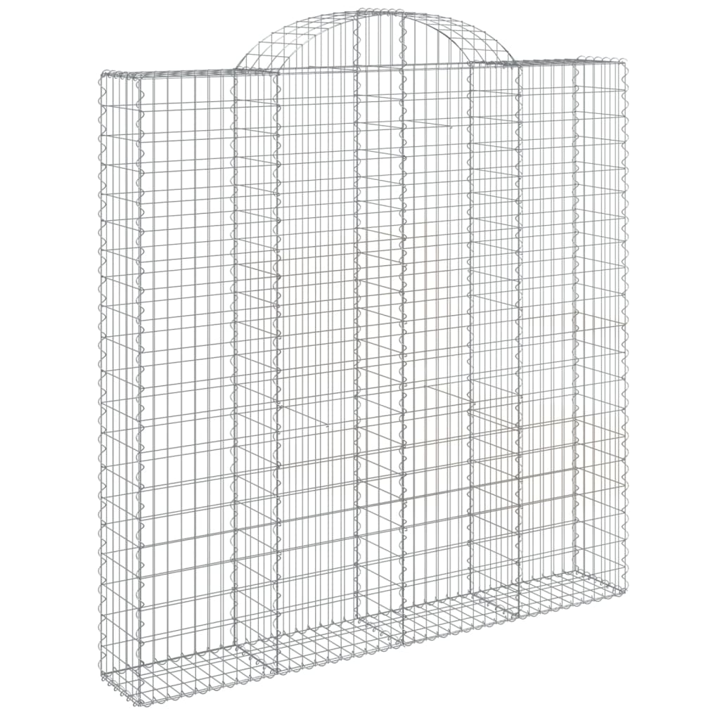 Schanskorven 2 st gewelfd 200x30x200/220 cm ijzer is nu te koop bij PeponiXL, paradijselijk wonen!