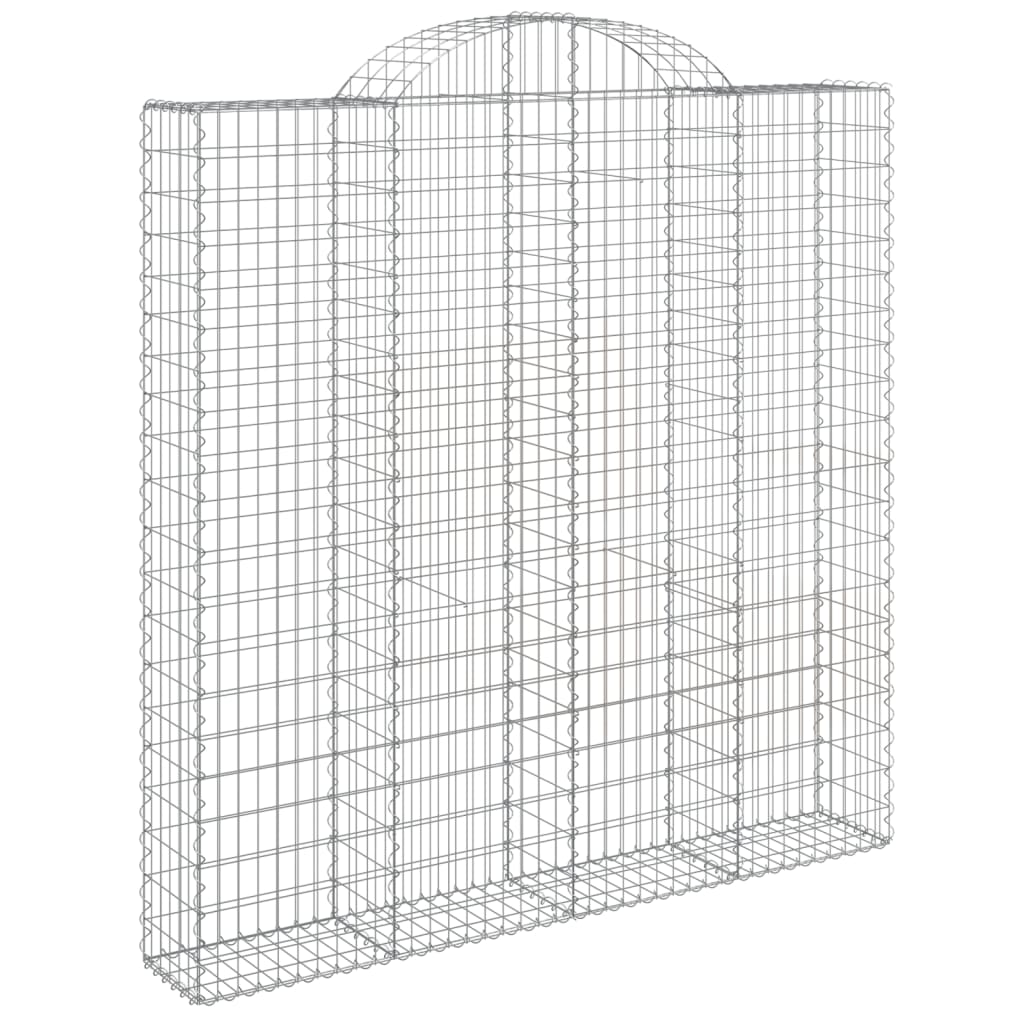 Schanskorven 3 st gewelfd 200x30x200/220 cm ijzer is nu te koop bij PeponiXL, paradijselijk wonen!