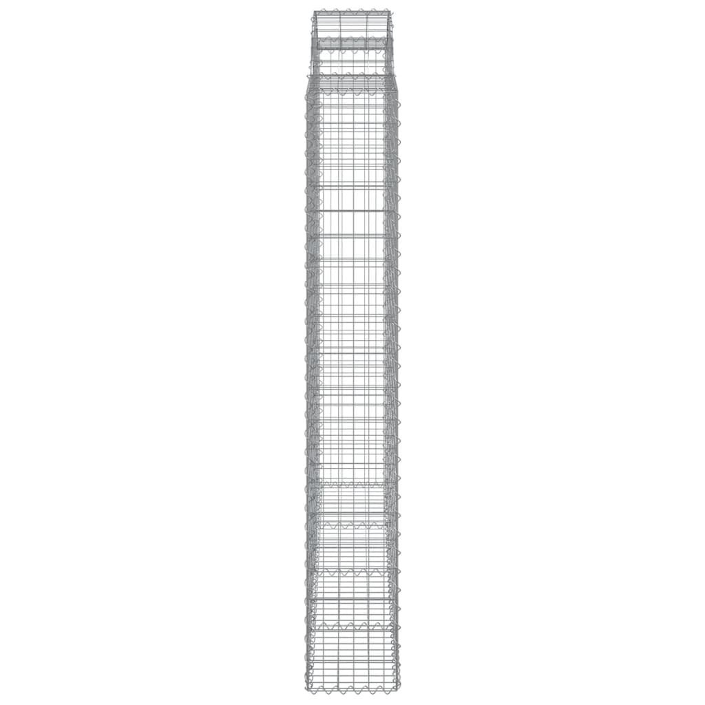 Schanskorven 4 st gewelfd 200x30x200/220 cm ijzer is nu te koop bij PeponiXL, paradijselijk wonen!