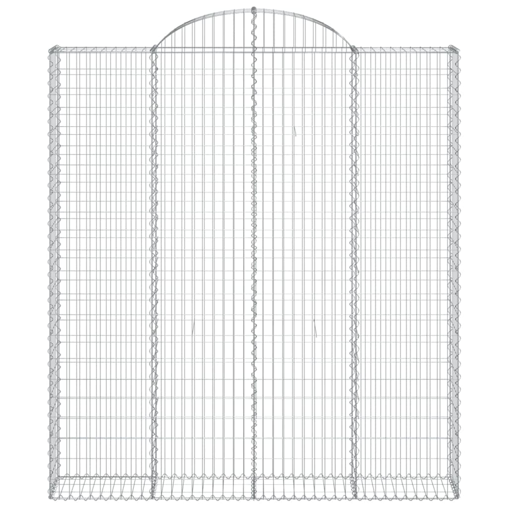 Schanskorven 6 st gewelfd 200x30x220/240 cm ijzer is nu te koop bij PeponiXL, paradijselijk wonen!