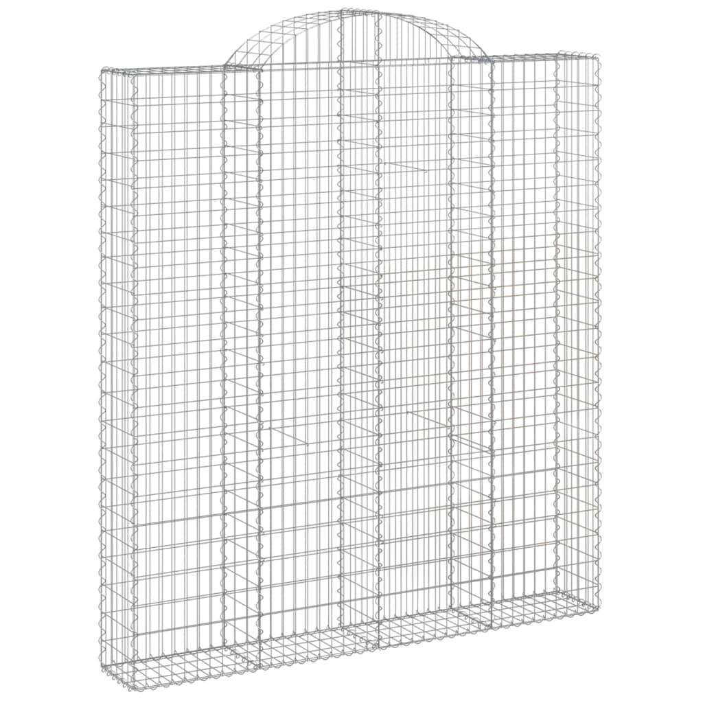 Schanskorven 7 st gewelfd 200x30x220/240 cm ijzer is nu te koop bij PeponiXL, paradijselijk wonen!