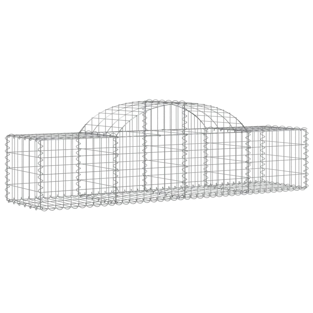 Schanskorven 40 st gewelfd 200x50x40/60 cm ijzer is nu te koop bij PeponiXL, paradijselijk wonen!