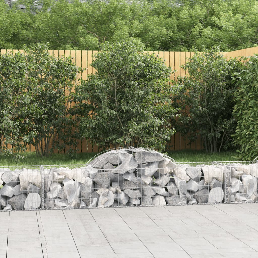 Schanskorven 40 st gewelfd 200x50x40/60 cm ijzer is nu te koop bij PeponiXL, paradijselijk wonen!