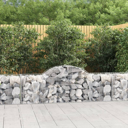 Schanskorven 20 st gewelfd 200x50x60/80 cm gegalvaniseerd ijzer is nu te koop bij PeponiXL, paradijselijk wonen!