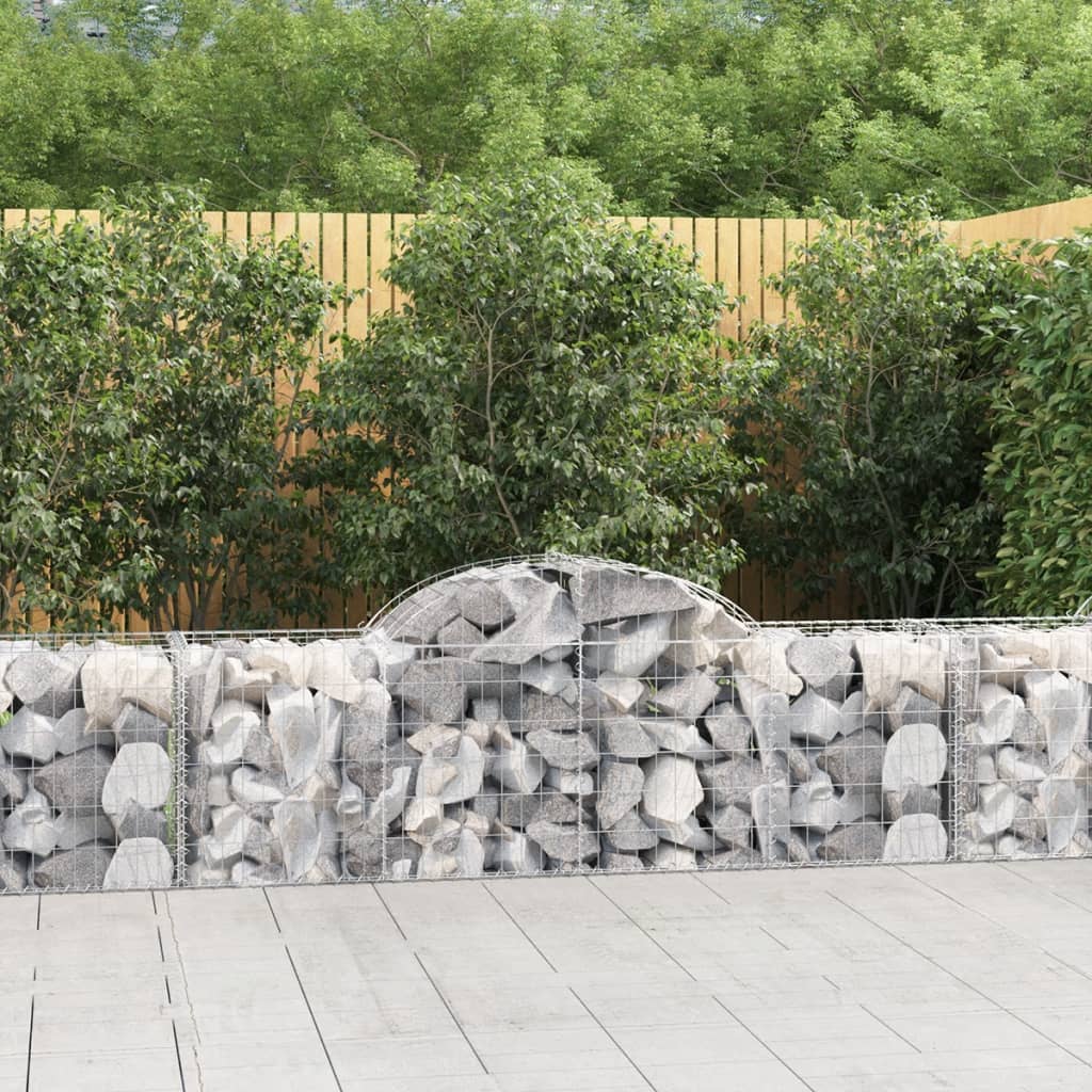 Schanskorven 50 st gewelfd 200x50x60/80 cm ijzer is nu te koop bij PeponiXL, paradijselijk wonen!