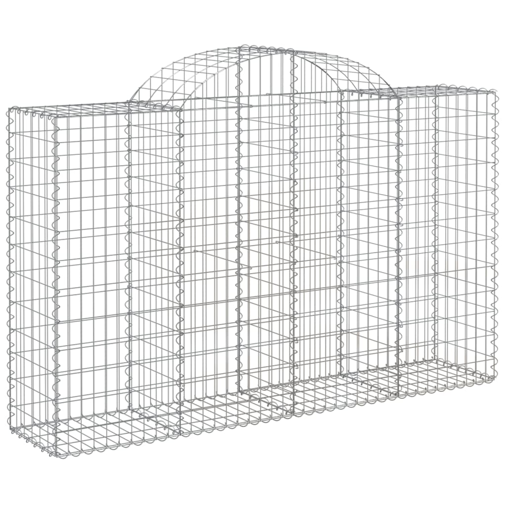 Schanskorven 40 st gewelfd 200x50x120/140 cm ijzer is nu te koop bij PeponiXL, paradijselijk wonen!