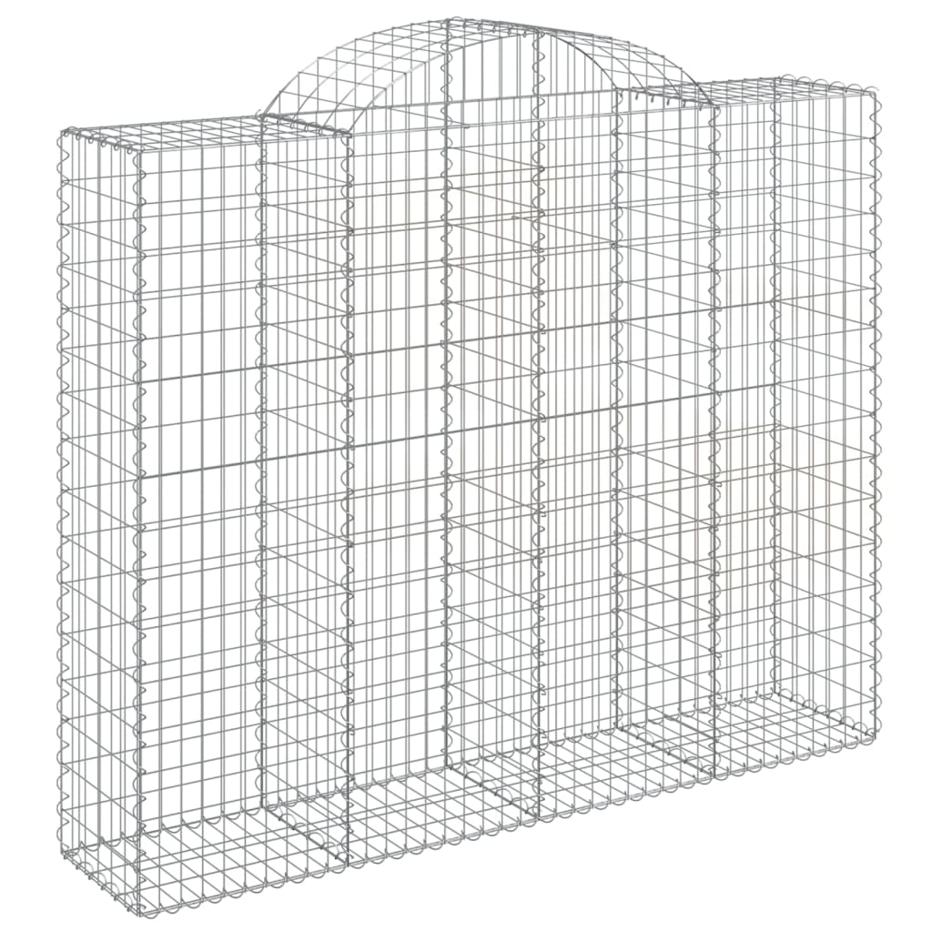 Schanskorven 18 st gewelfd 200x50x160/180 cm ijzer is nu te koop bij PeponiXL, paradijselijk wonen!