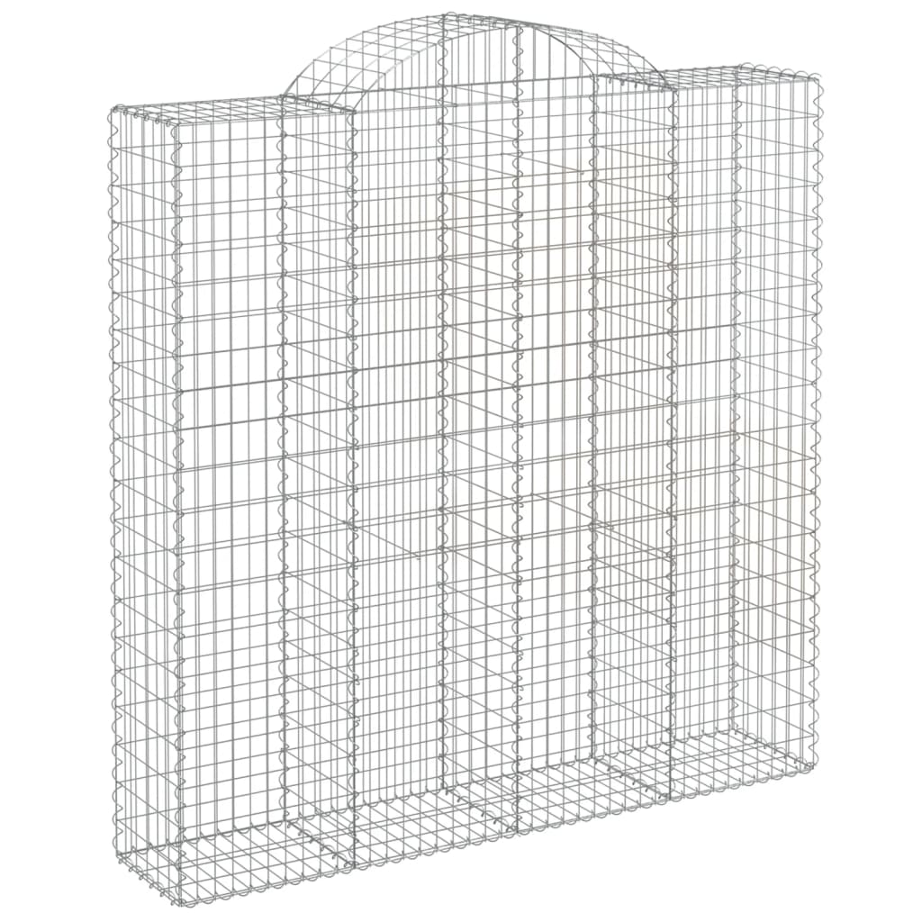 Schanskorven 10 st gewelfd 200x50x200/220 cm ijzer is nu te koop bij PeponiXL, paradijselijk wonen!
