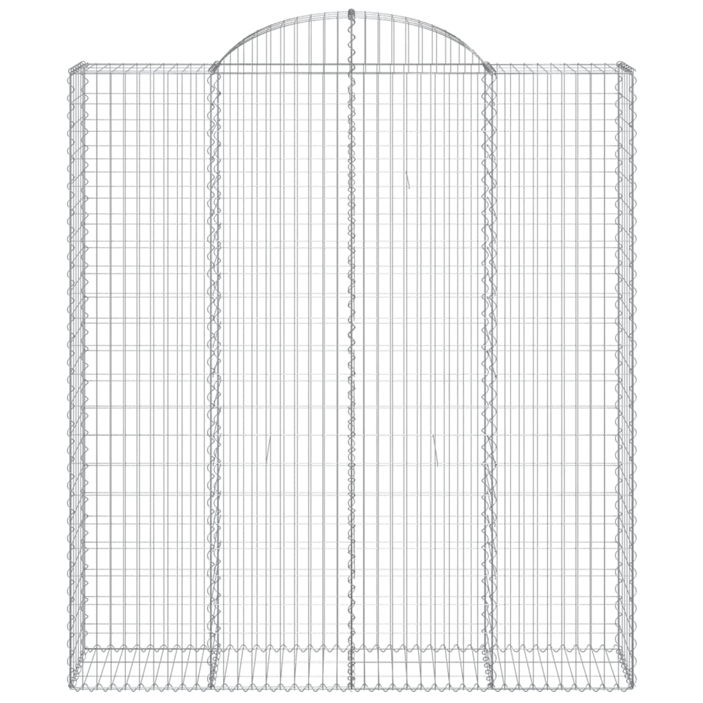 Schanskorven 7 st gewelfd 200x50x220/240 cm ijzer is nu te koop bij PeponiXL, paradijselijk wonen!