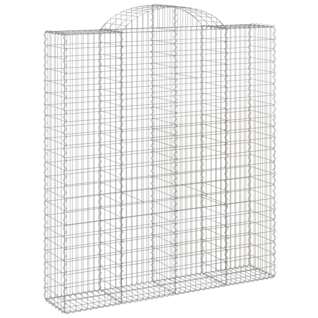 Schanskorven 9 st gewelfd 200x50x220/240 cm ijzer is nu te koop bij PeponiXL, paradijselijk wonen!