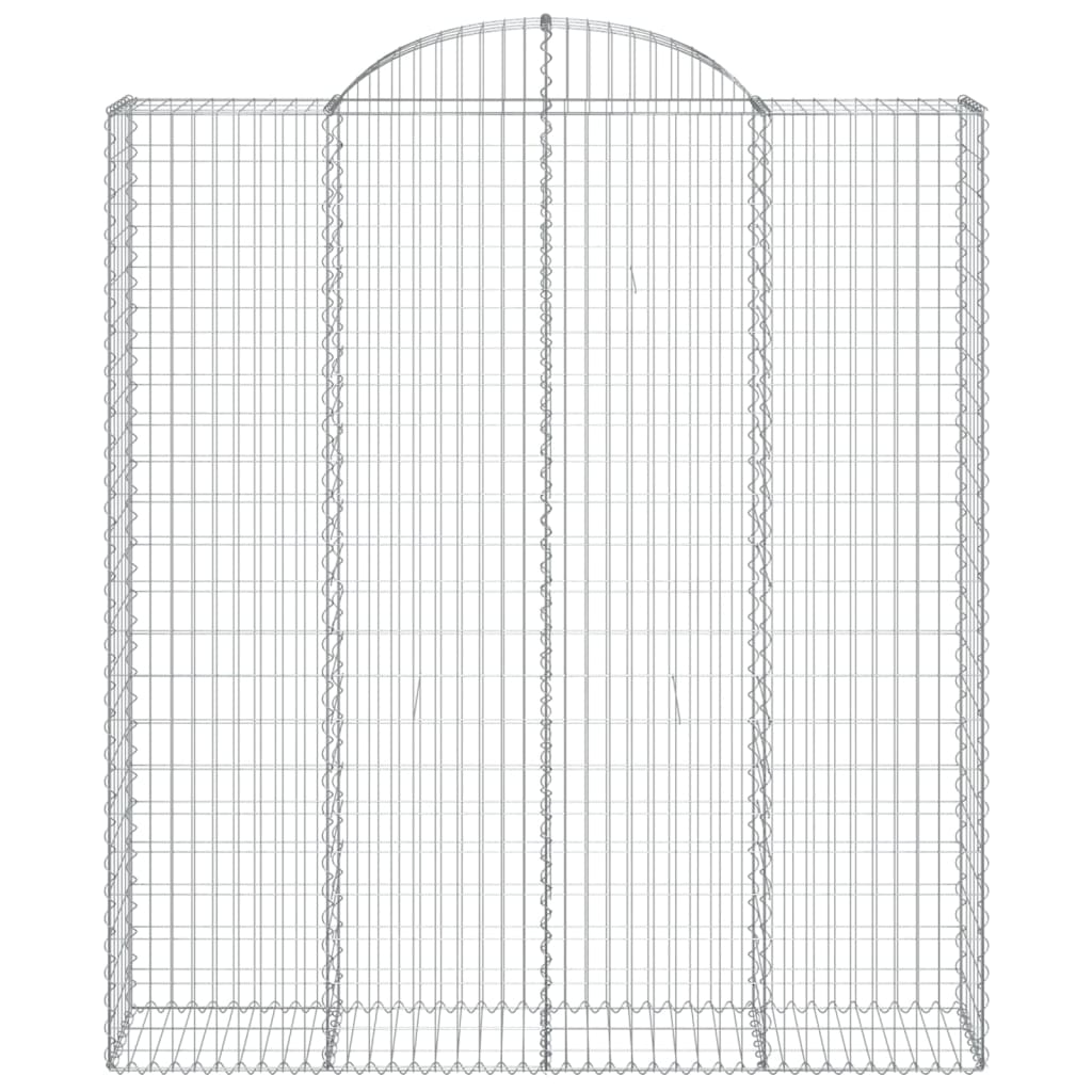 Schanskorven 12 st gewelfd 200x50x220/240 cm ijzer is nu te koop bij PeponiXL, paradijselijk wonen!