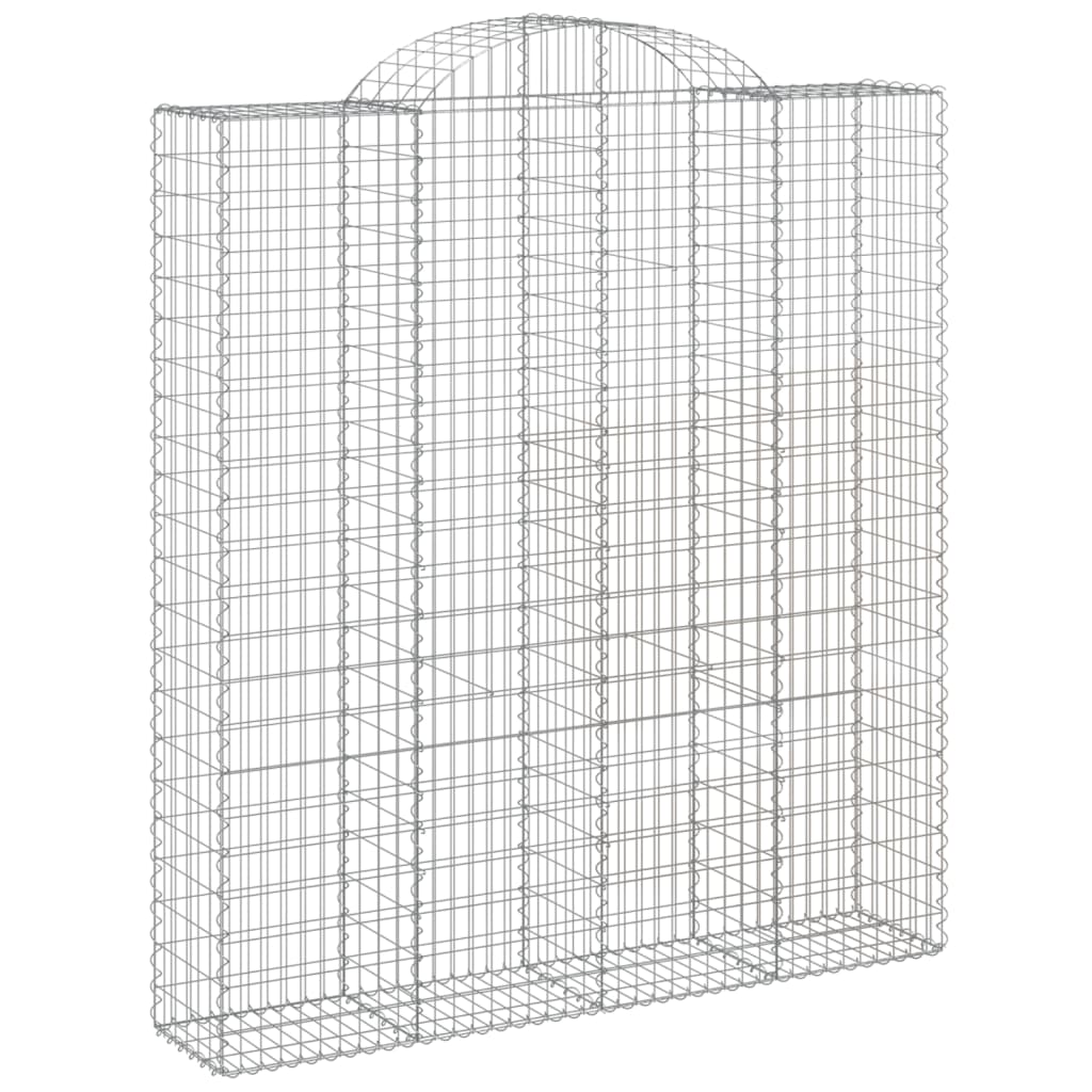 Schanskorven 13 st gewelfd 200x50x220/240 cm ijzer is nu te koop bij PeponiXL, paradijselijk wonen!