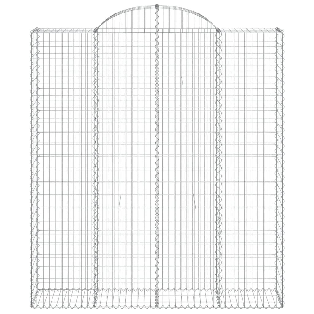 Schanskorven 13 st gewelfd 200x50x220/240 cm ijzer is nu te koop bij PeponiXL, paradijselijk wonen!