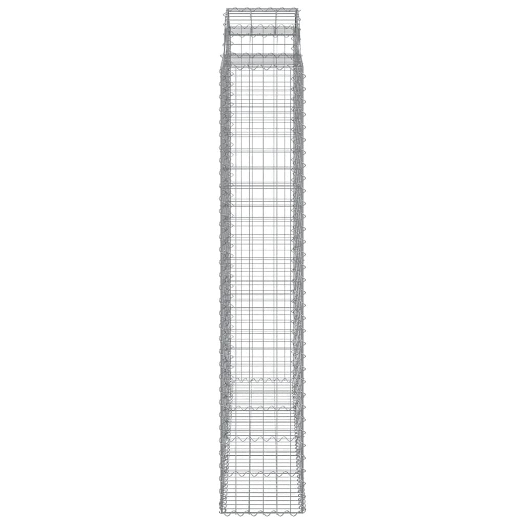 Schanskorven 13 st gewelfd 200x50x220/240 cm ijzer is nu te koop bij PeponiXL, paradijselijk wonen!