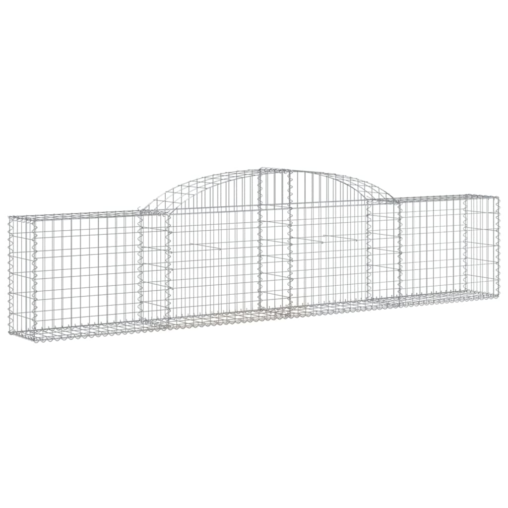Schanskorven 25 st gewelfd 300x30x60/80 cm gegalvaniseerd ijzer is nu te koop bij PeponiXL, paradijselijk wonen!