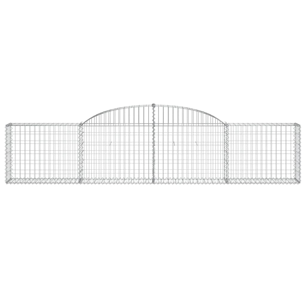 Schanskorven 25 st gewelfd 300x30x60/80 cm gegalvaniseerd ijzer is nu te koop bij PeponiXL, paradijselijk wonen!