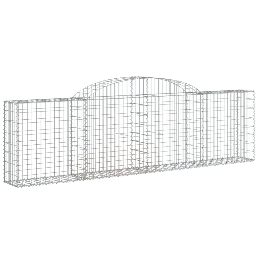 Schanskorven 25 st gewelfd 300x30x80/100 cm ijzer is nu te koop bij PeponiXL, paradijselijk wonen!