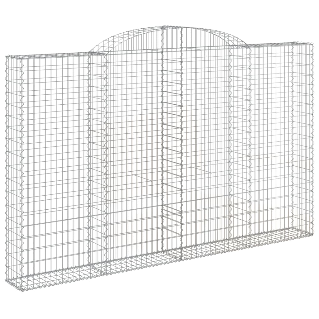 Schanskorven 5 st gewelfd 300x30x180/200 cm ijzer is nu te koop bij PeponiXL, paradijselijk wonen!
