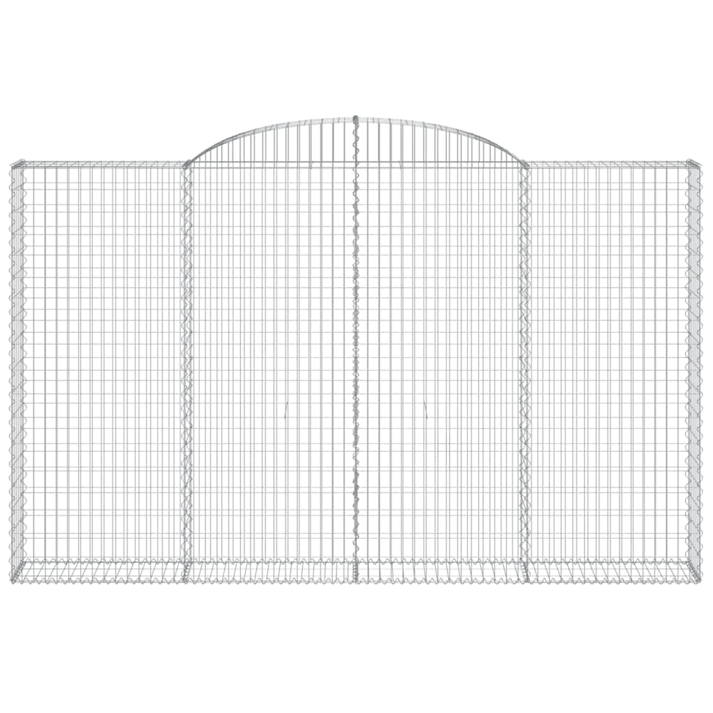 Schanskorven 5 st gewelfd 300x30x180/200 cm ijzer is nu te koop bij PeponiXL, paradijselijk wonen!