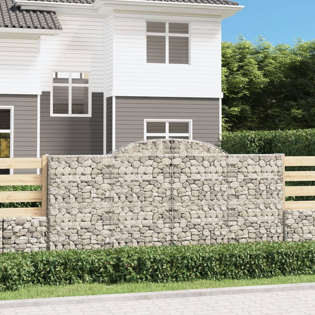 Schanskorven 30 st gewelfd 300x50x140/160 cm ijzer is nu te koop bij PeponiXL, paradijselijk wonen!